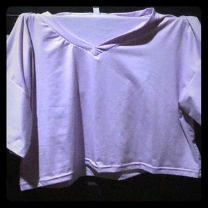 Lavender crop top